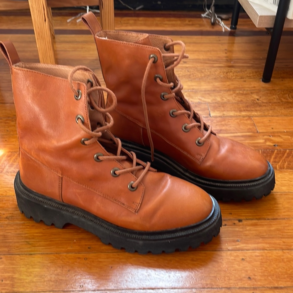 Madewell Rayna Lace Up Boot